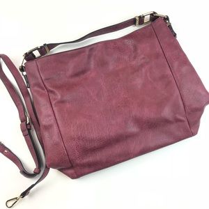 Wine colored handbag